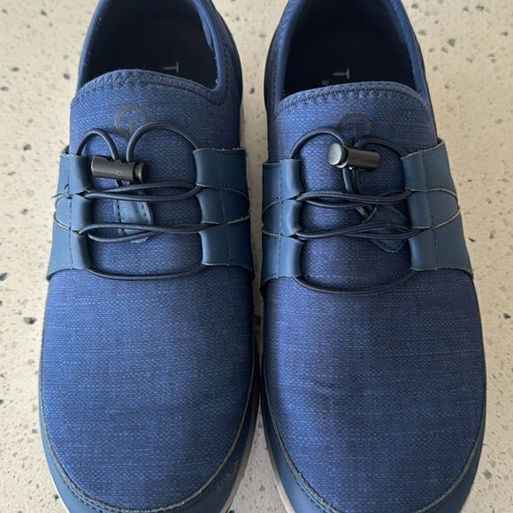 TRAQ by  ALEGRIA Cynch Indigo  Textile  Comfortable Walking Shoes Men’s Size 41 - Picture 10 of 12
